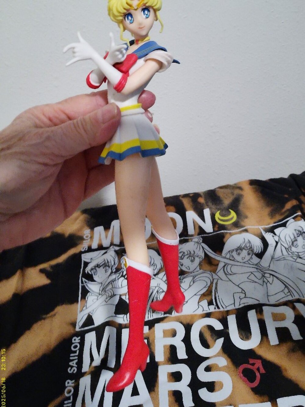 Sailor moon doll and T-shirt size large
